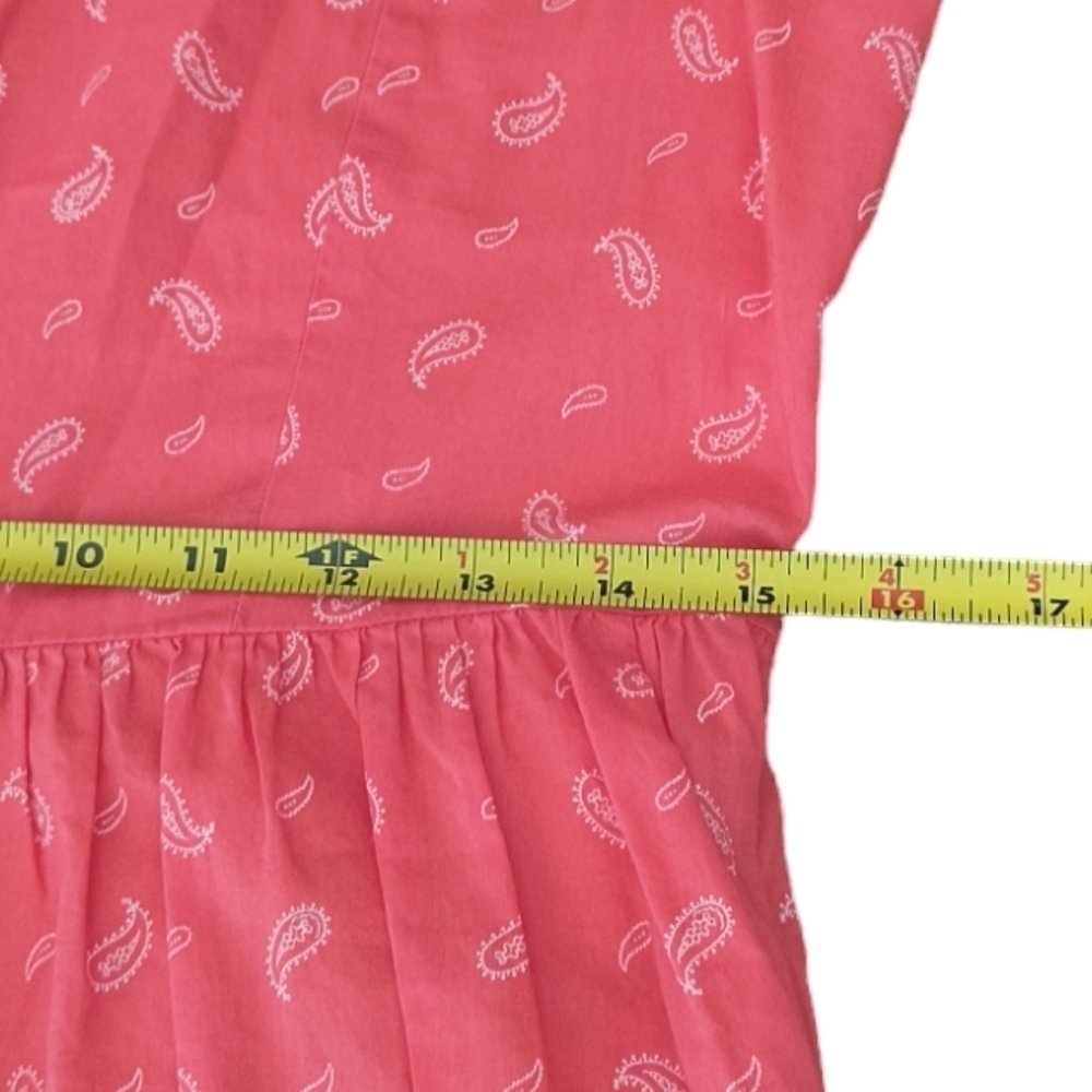 Levi's Paisley Print Sleeveless Fit & Flare Dress with Side Seam Pockets… - Picture 4 of 8